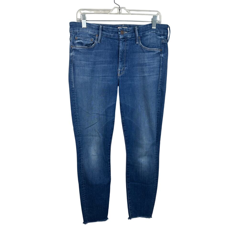 Mother The Looker Ankle Fray in Right of Passage Size 30/10 EUC Raw Hem Skinny
